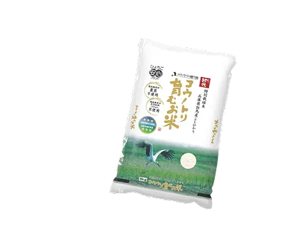 コウノトリ育むお米