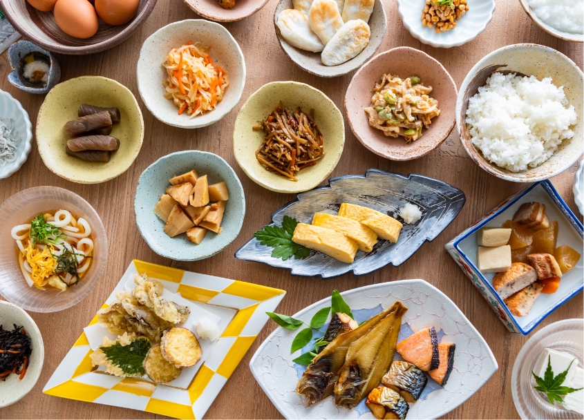 和食の朝食メニュー